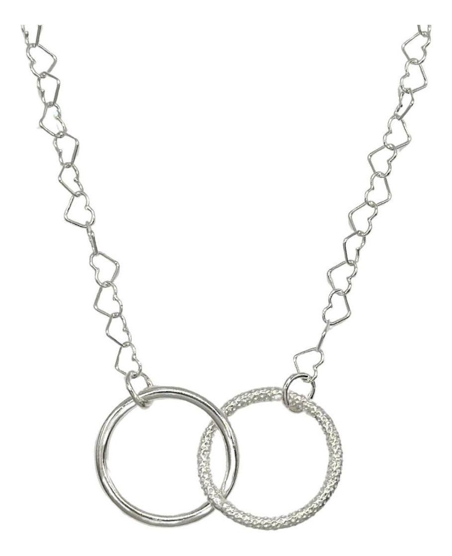 Collar Dama Karma Circulo Plata-0