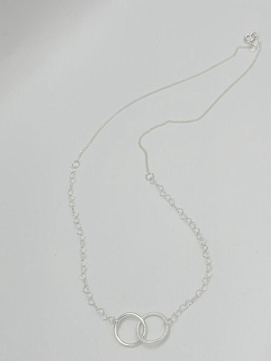 Collar Dama Karma Circulo Plata-2