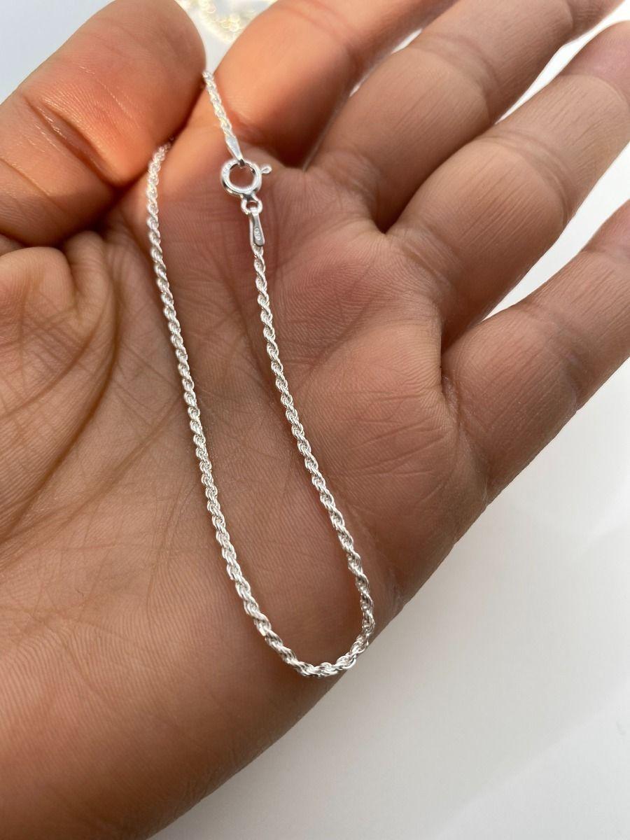 Pulsera Turbillon Delgada Plata Fina -1