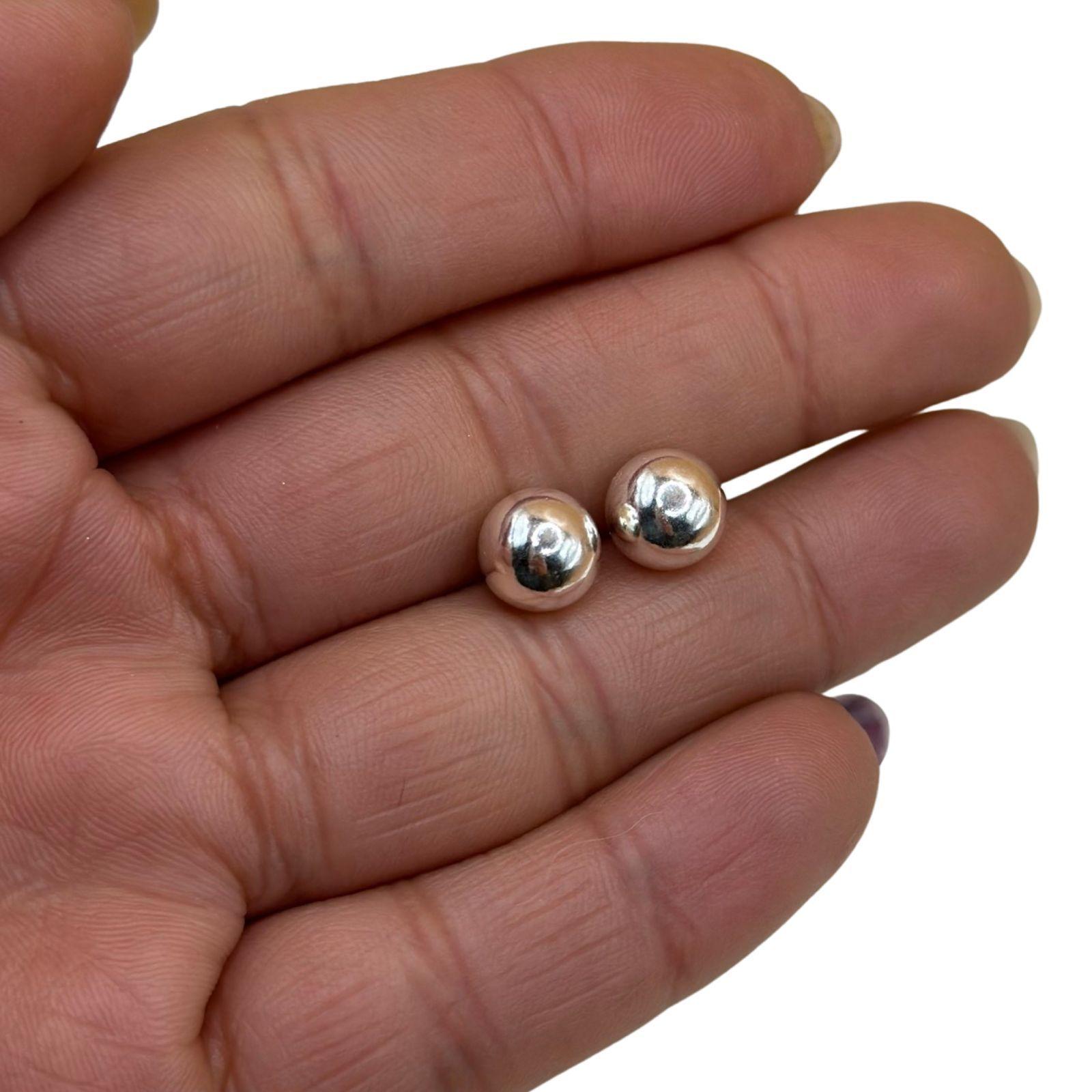 Aro Bolita Pelotita 6 Mm Plata Italiana Ley 925-1