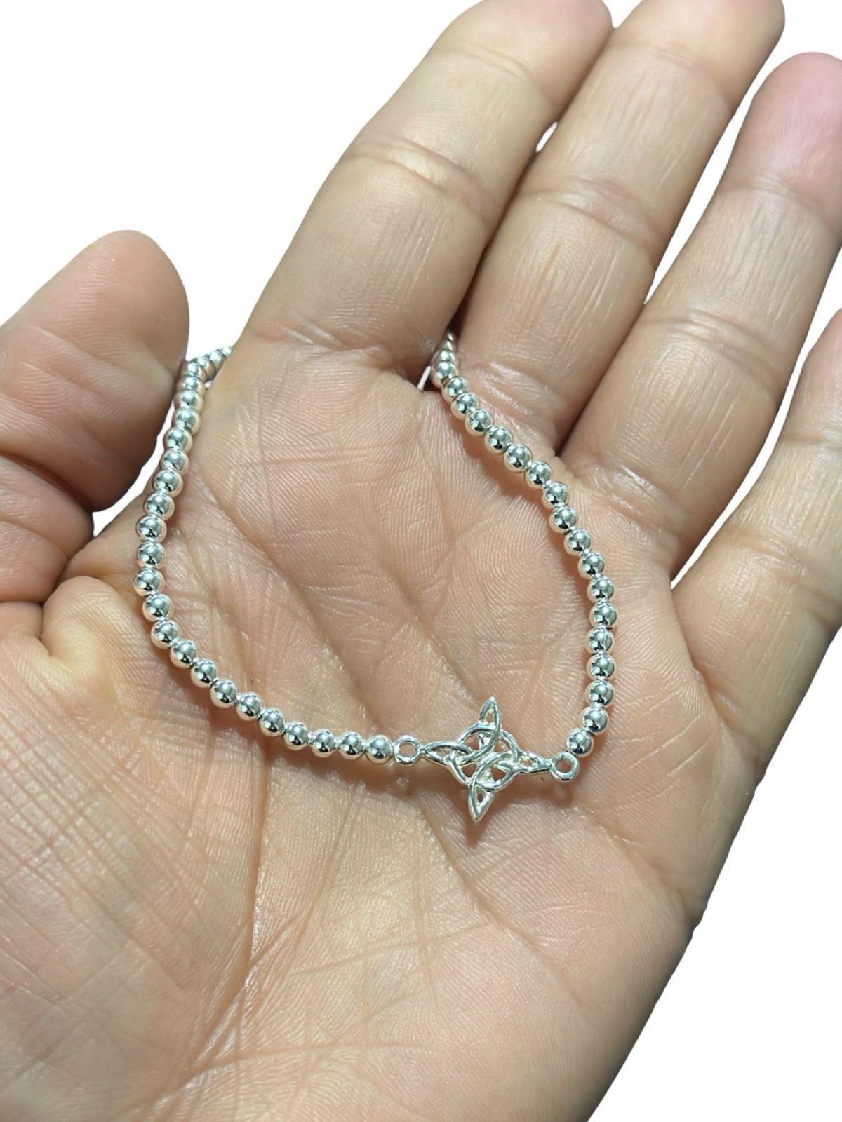 Pulsera Nudo De Bruja Amuleto Plata-2