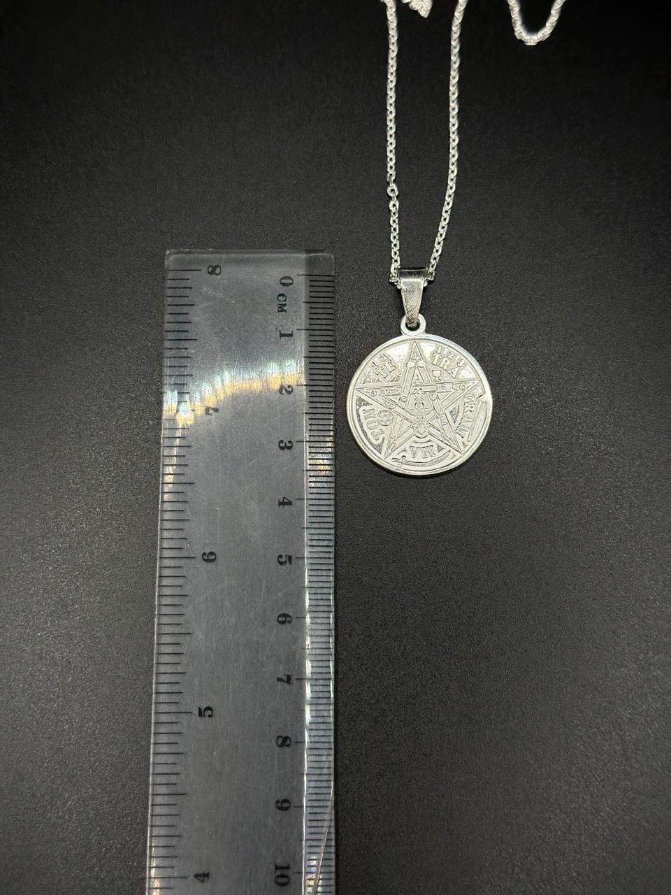 Collar Tetragrammaton Protección Plata 925-2