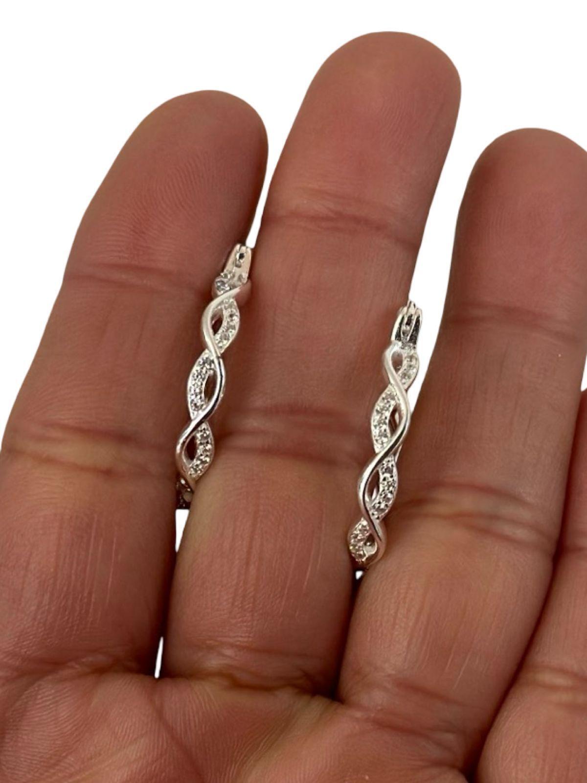 Argollas Cruzadas Dama Circones Plata-2