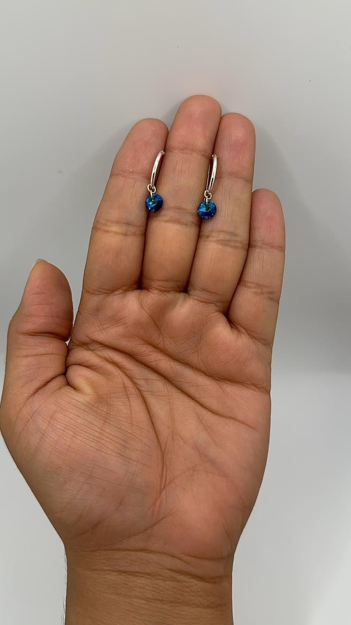 Aros Argolla 15 Mm Colgante Plata Ley 925-1