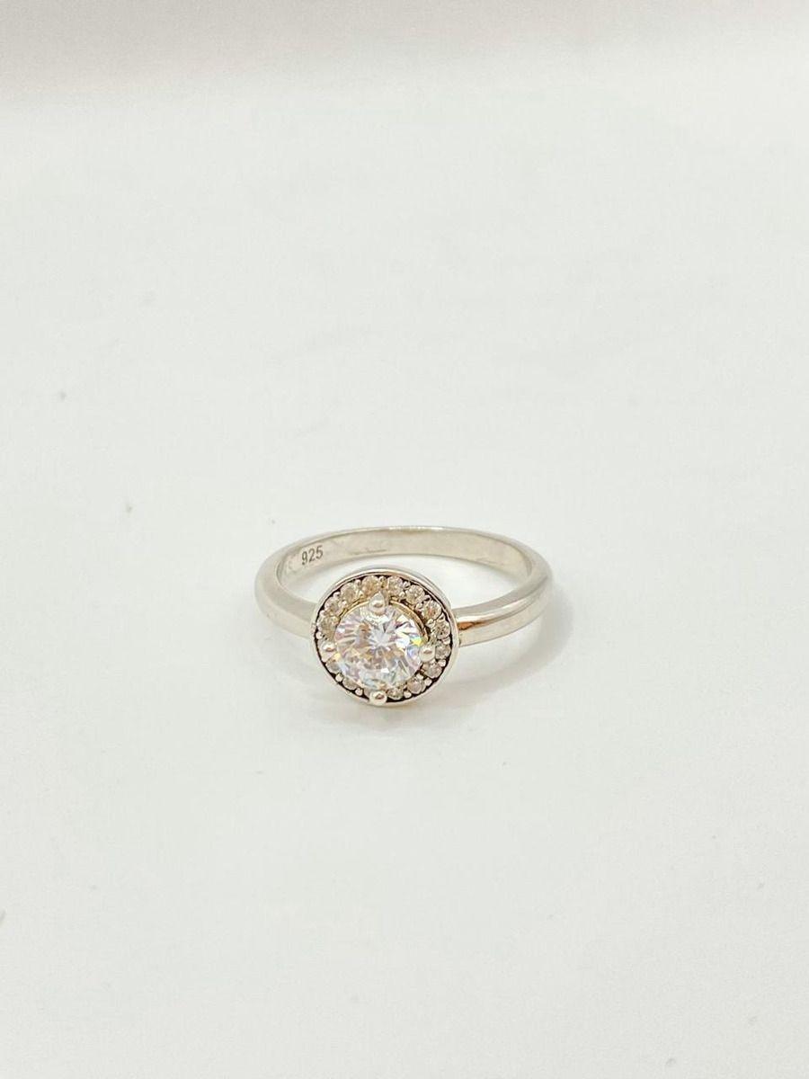 Anillo De Compromiso Solitario Con Circones-1
