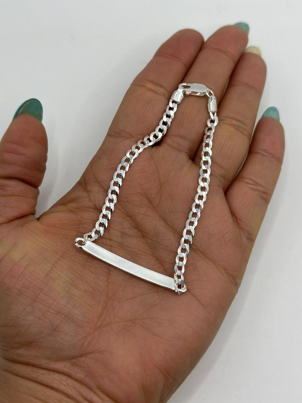 Pulsera Piocha Grumet Gruesa Plata-2
