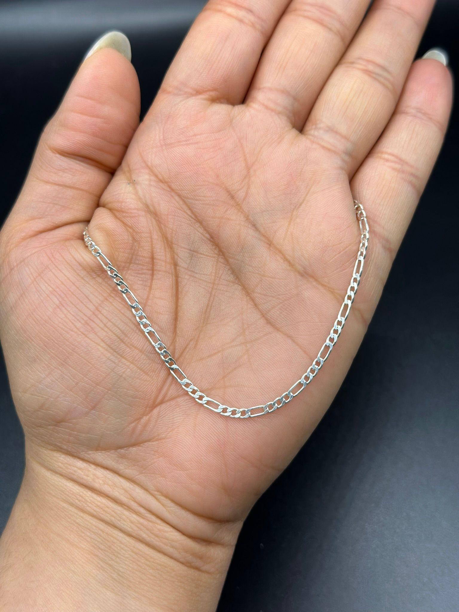 Collar Cadena Eslabones Modelo Cartier Plata-1