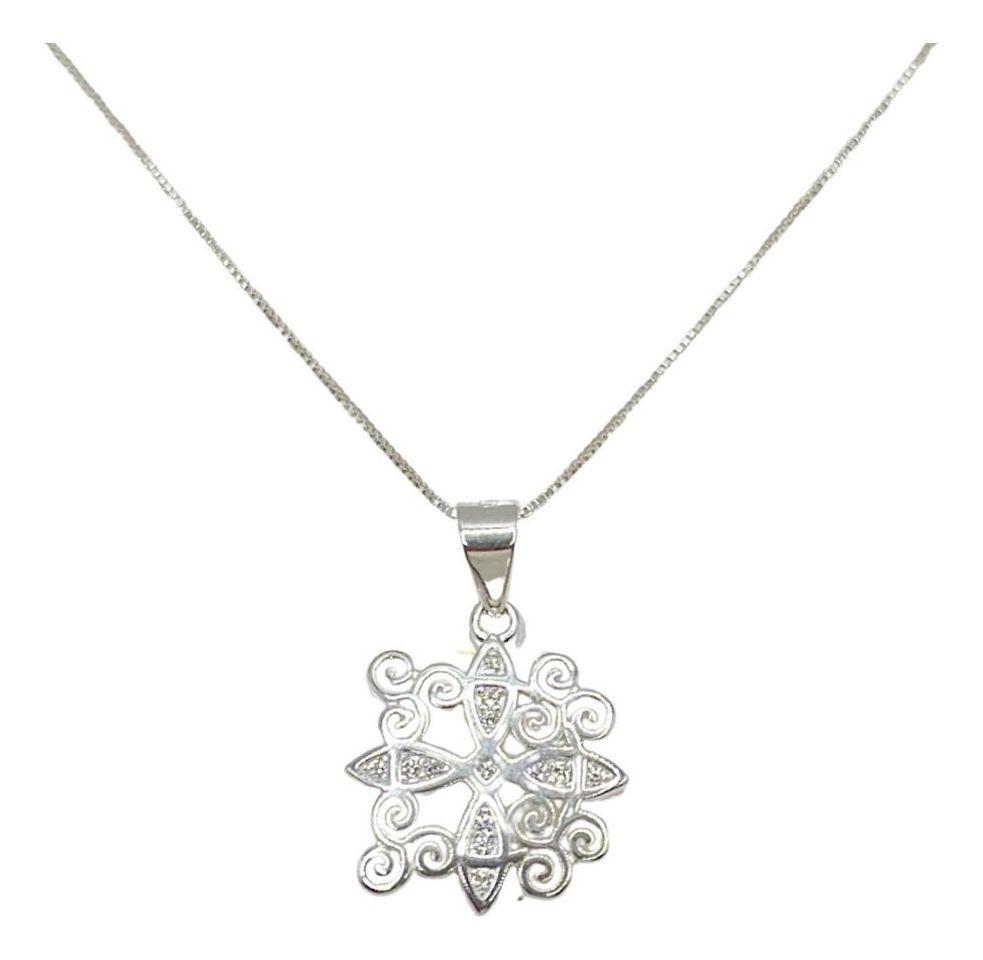 Collar Nudo Bruja Proteccion Plata-0