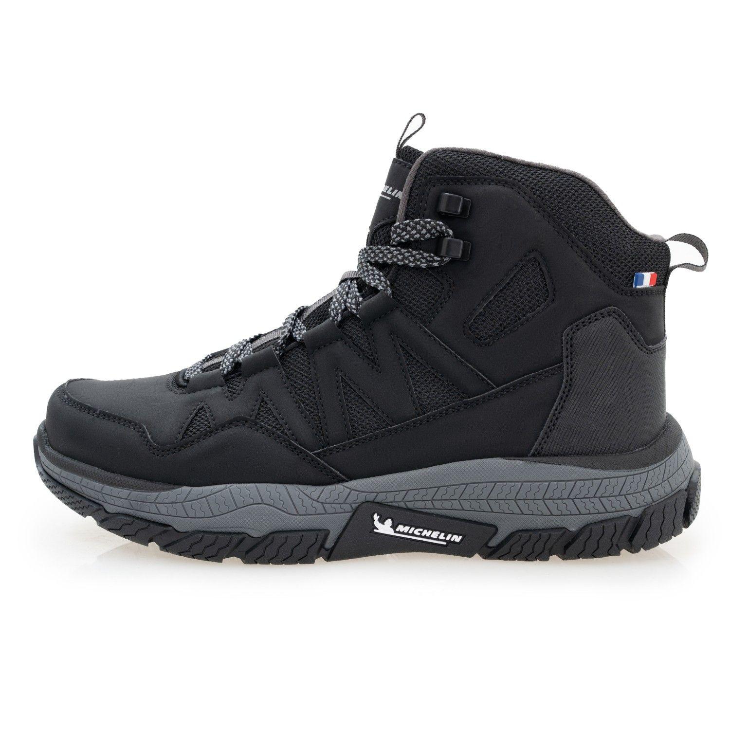 Zapatilla Botín Urban Casual Hombre Gris Negro Michelin Df10-3