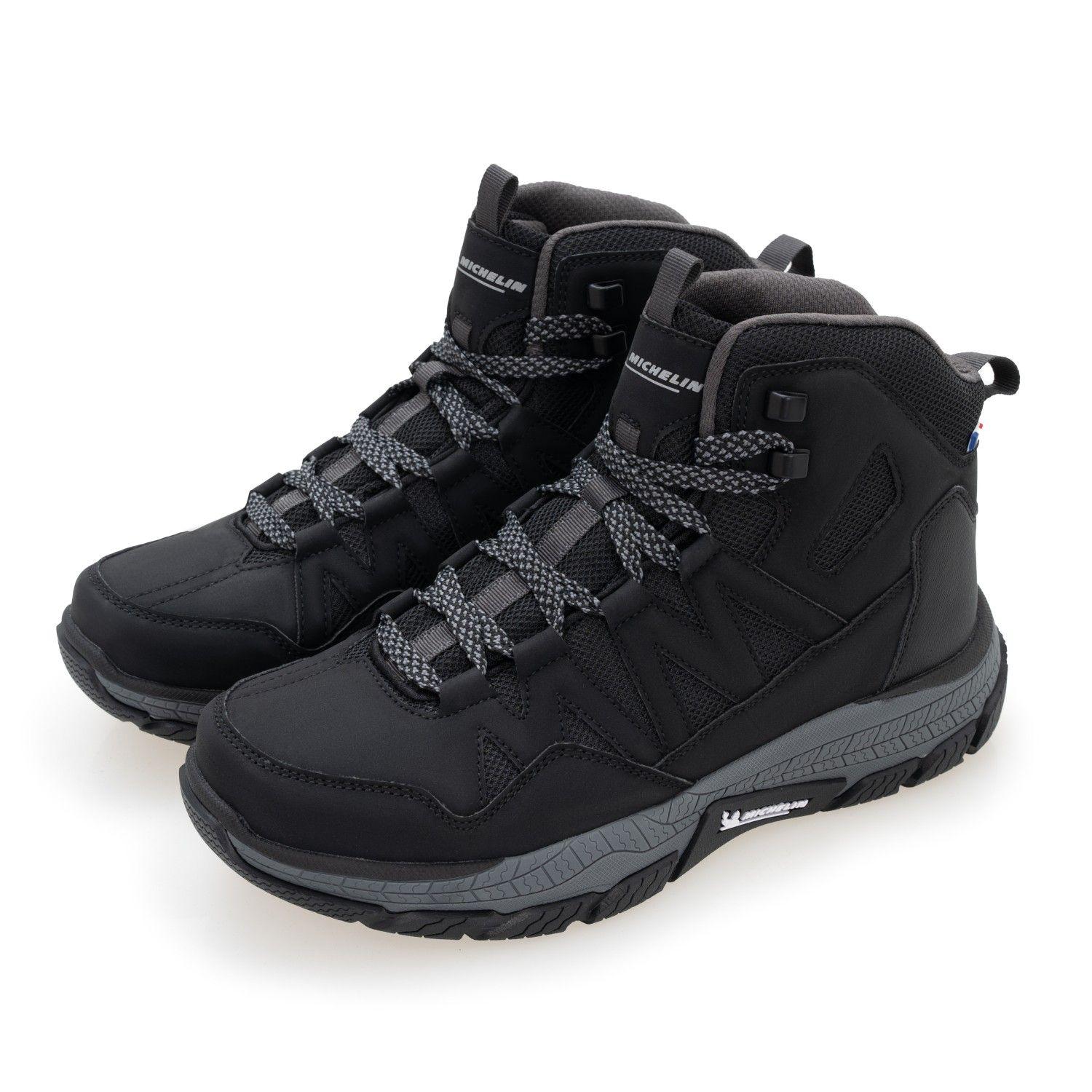Zapatilla Botín Urban Casual Hombre Gris Negro Michelin Df10-4