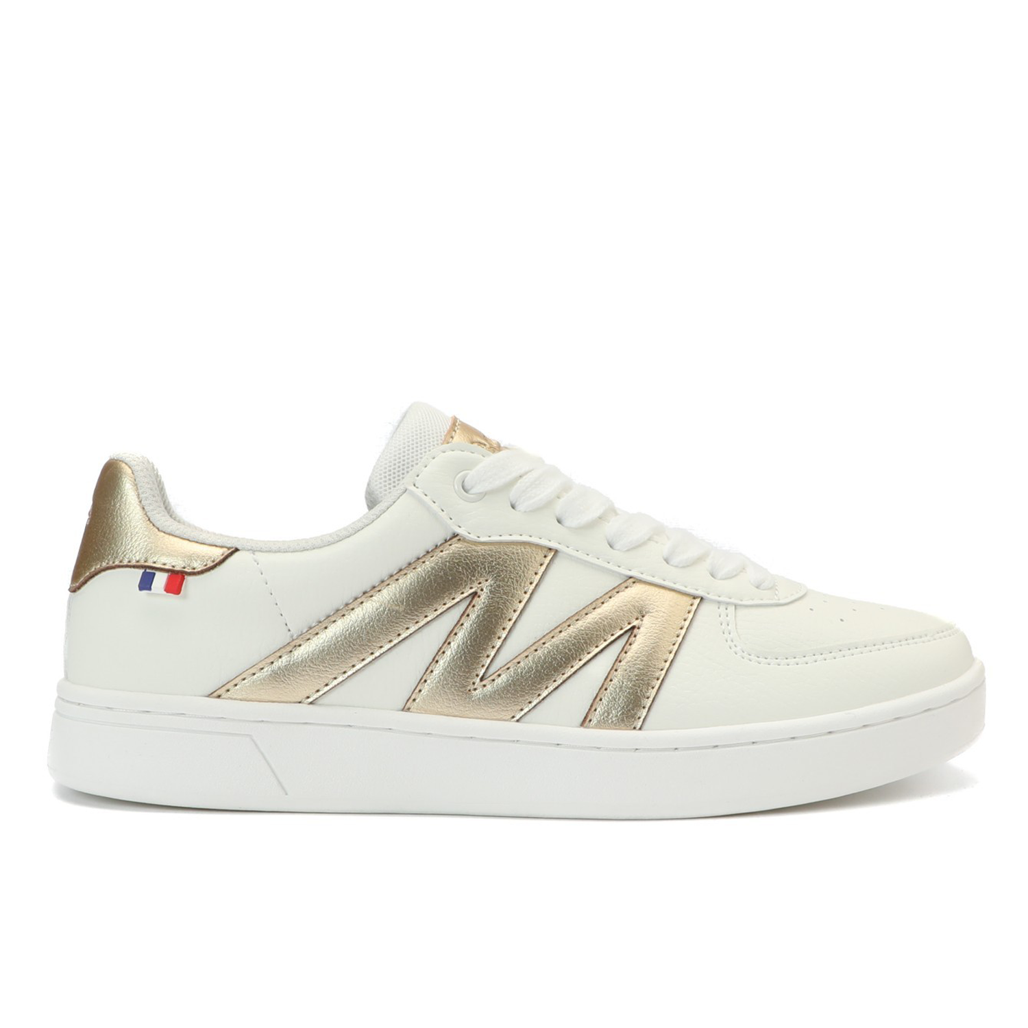 Zapatilla Casual Urbana Mujer Blanco Dorado Michelin Ps20-1