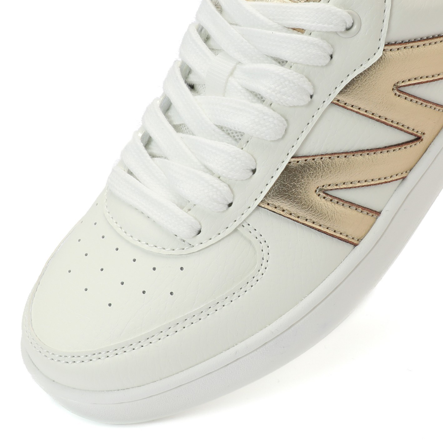 Zapatilla Casual Urbana Mujer Blanco Dorado Michelin Ps20-5