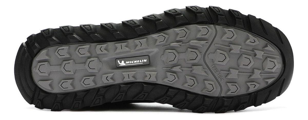 Zapatillas Trail Running Hombre Negro Gris Michelin Dr40-1