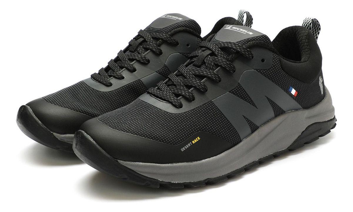 Zapatillas Trail Running Hombre Negro Gris Michelin Dr40-3