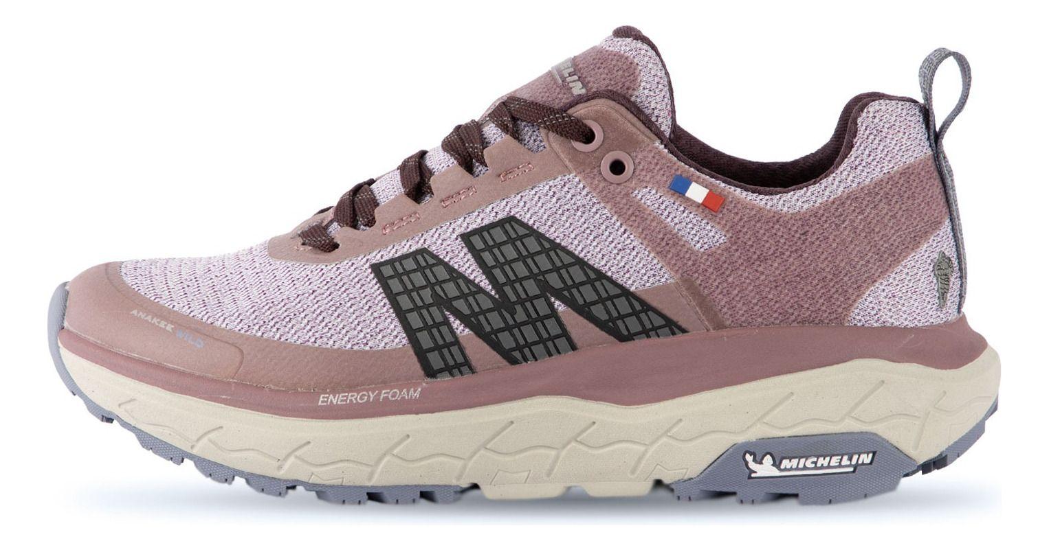 Zapatilla Trail Running  Mujer Morado Gris Michelin Aw01-2