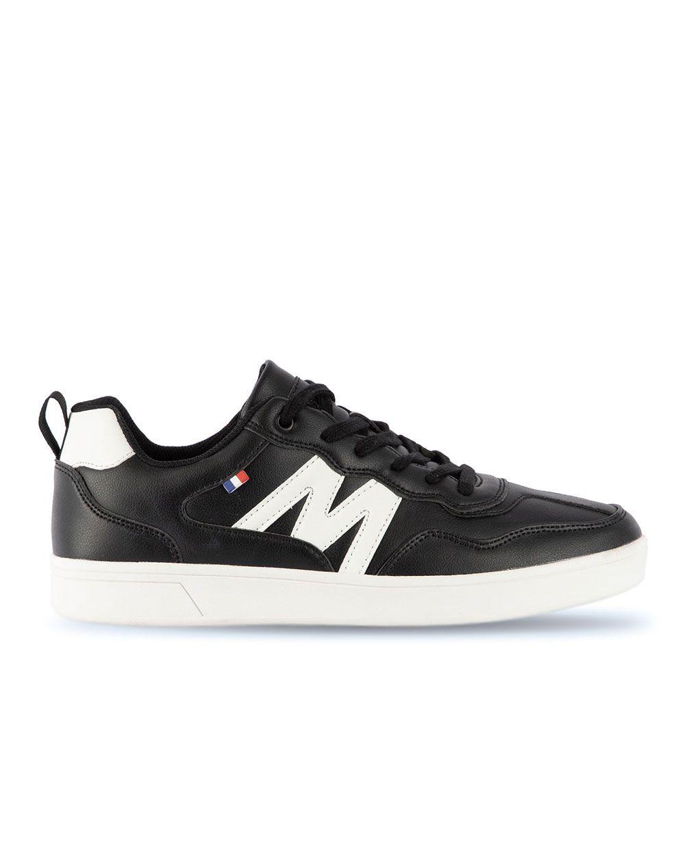 Zapatilla Casual Urbana Hombre Negro Blanco Michelin Ps19-0