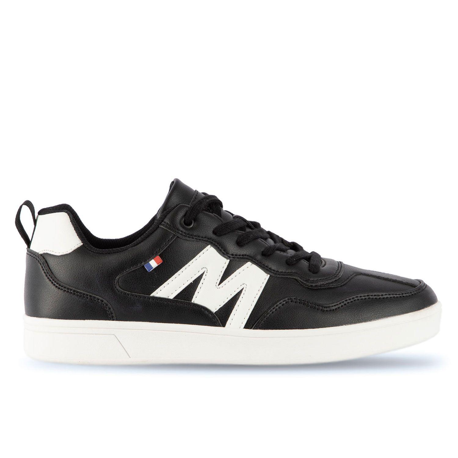 Zapatilla Casual Urbana Hombre Negro Blanco Michelin Ps19-1