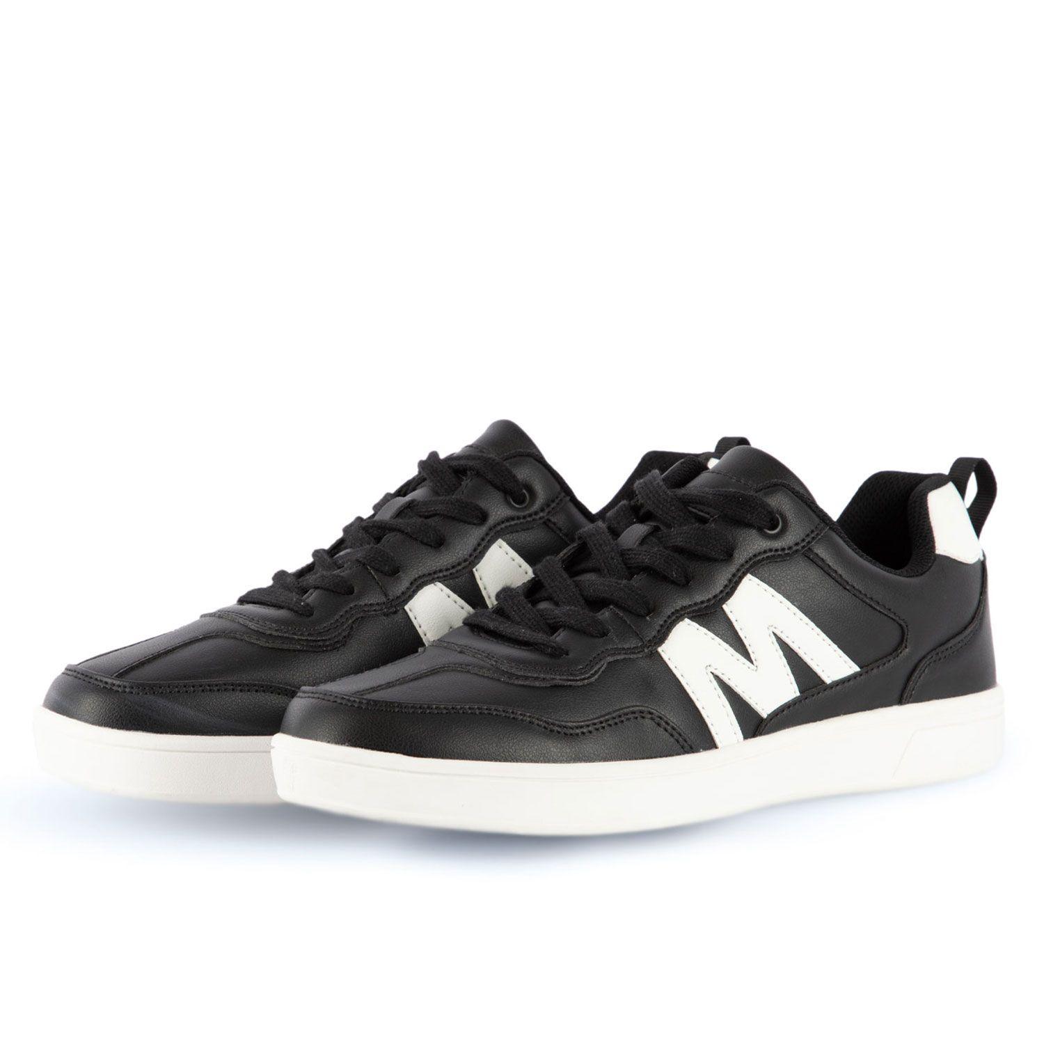 Zapatilla Casual Urbana Hombre Negro Blanco Michelin Ps19-4
