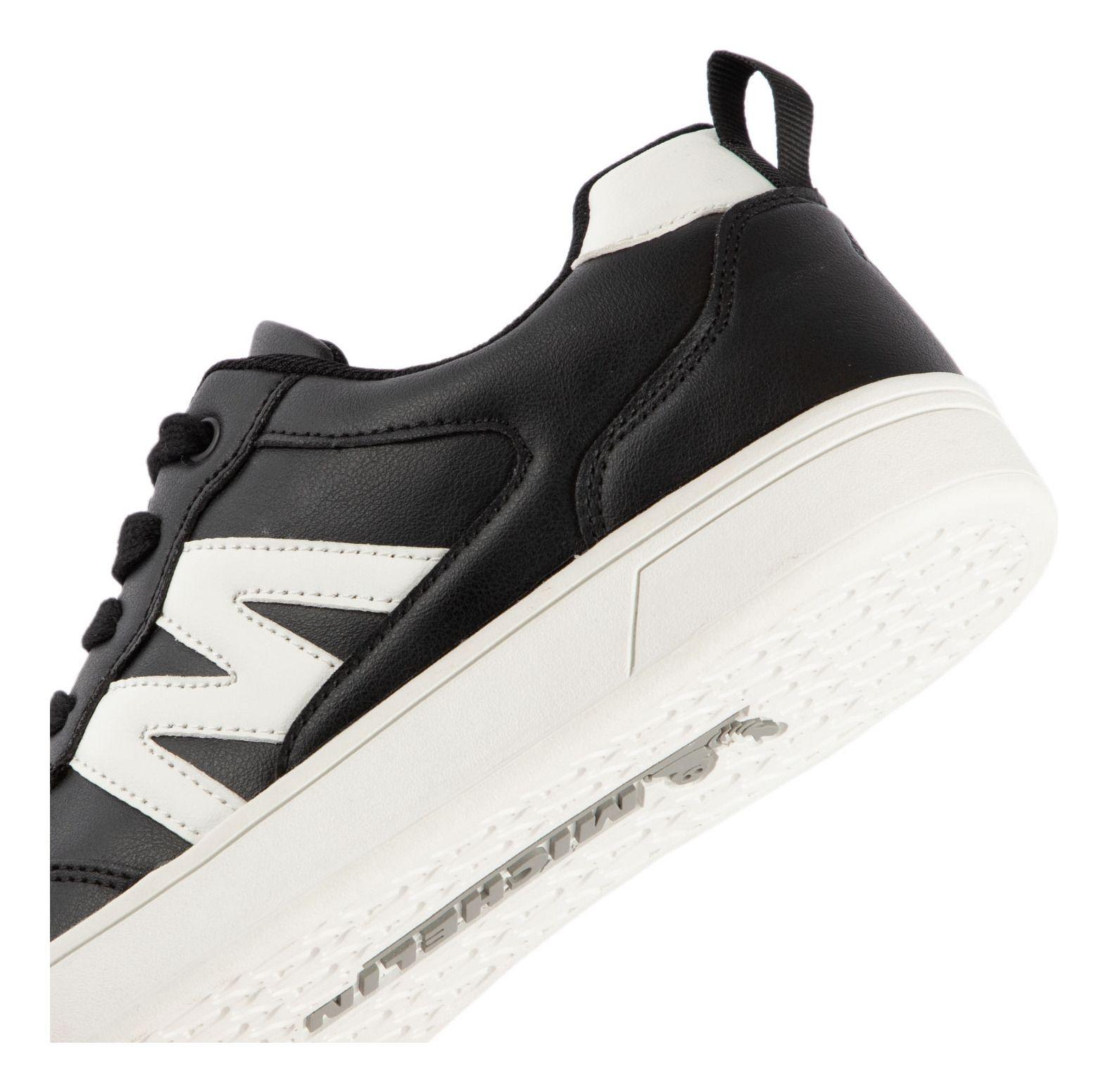 Zapatilla Urbana Mujer Color Negra Y Blanco Michelin Ps19-5