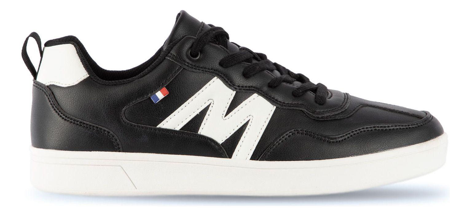Zapatilla Urbana Mujer Color Negra Y Blanco Michelin Ps19-6