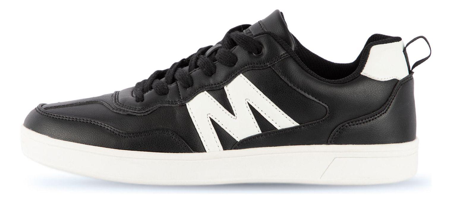 Zapatilla Urbana Mujer Color Negra Y Blanco Michelin Ps19-7