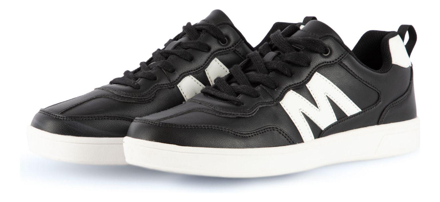 Zapatilla Urbana Mujer Color Negra Y Blanco Michelin Ps19-9