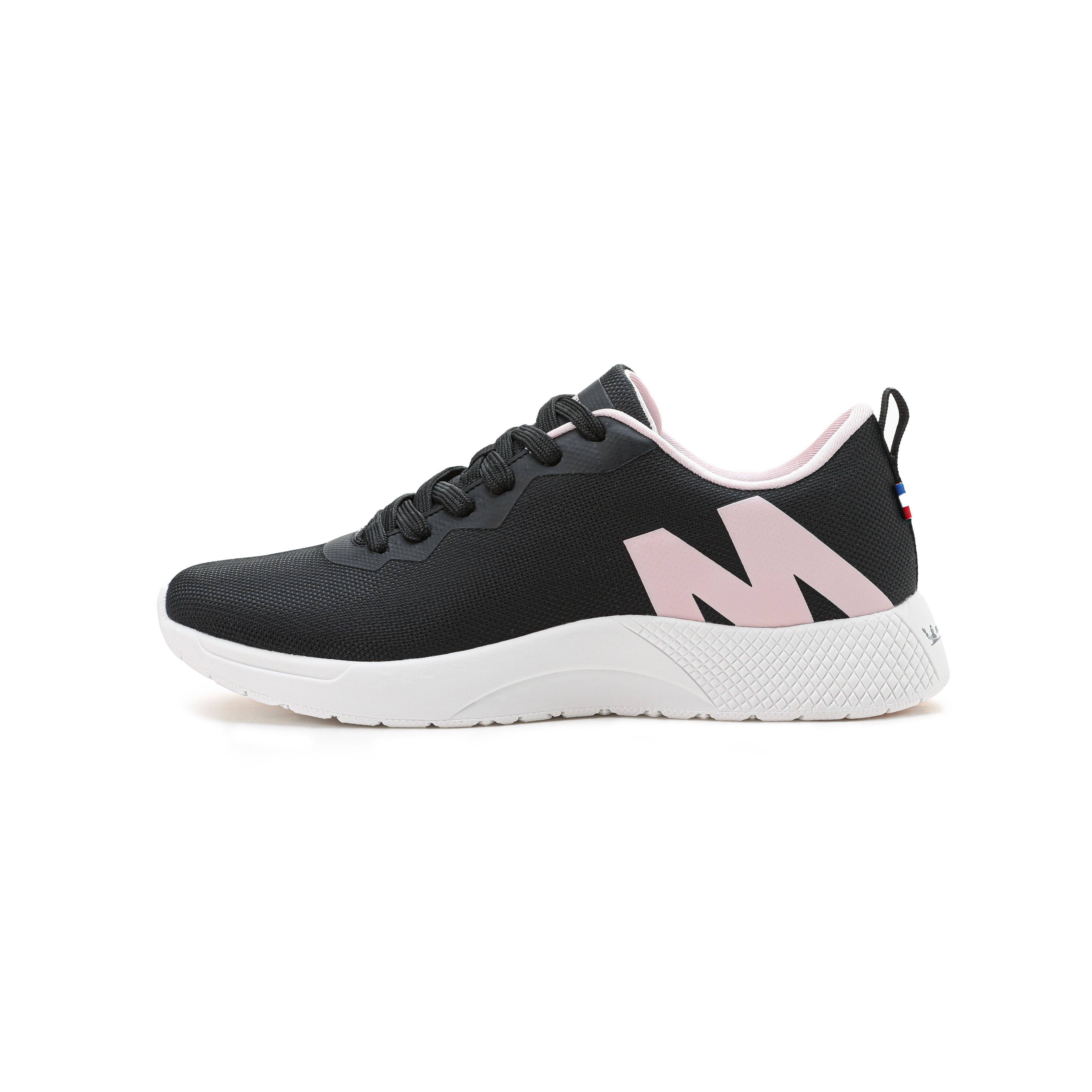 Zapatilla Deportiva Confort Mujer Negro Rosado Michelin Cr19-2