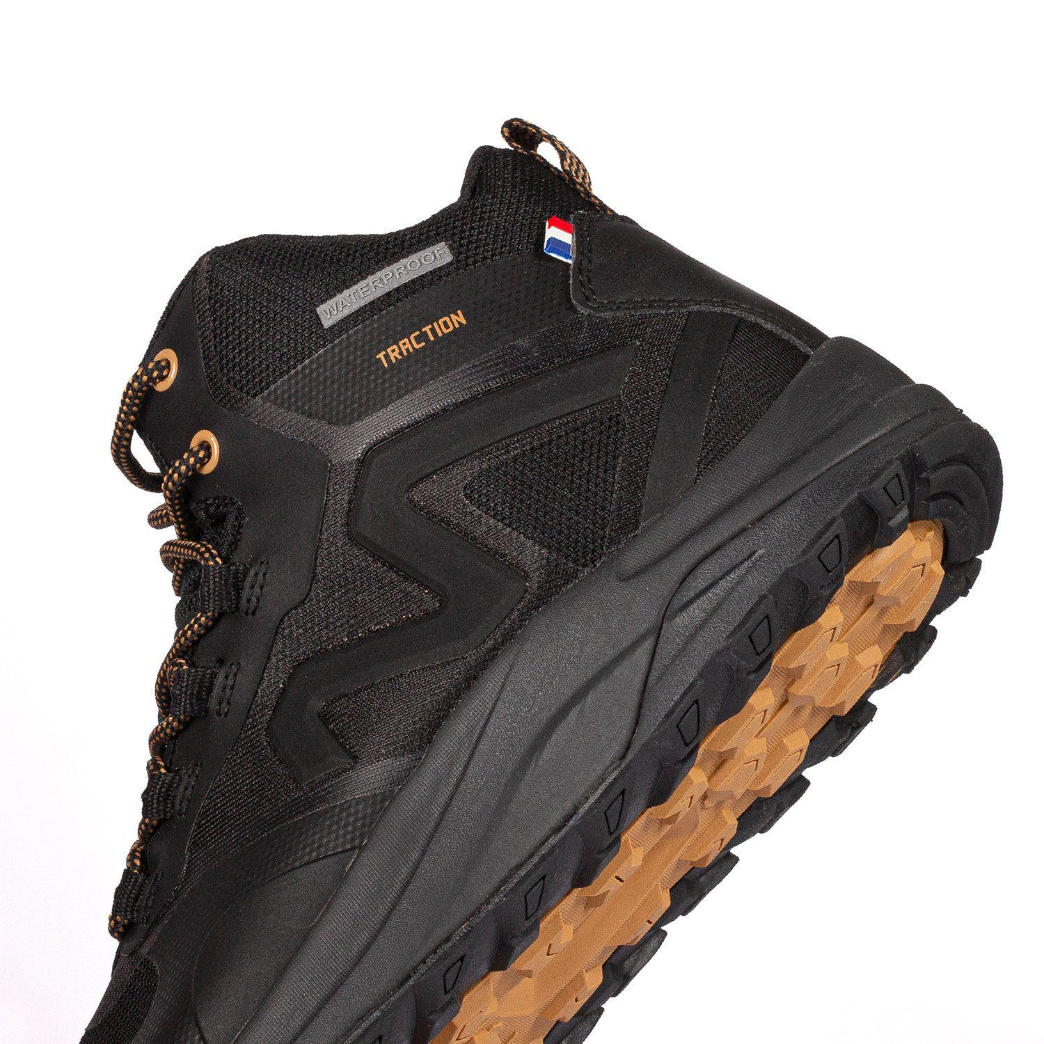 Botín Outdoor Impermeable Hombre Negro Café Michelin Dr05-6