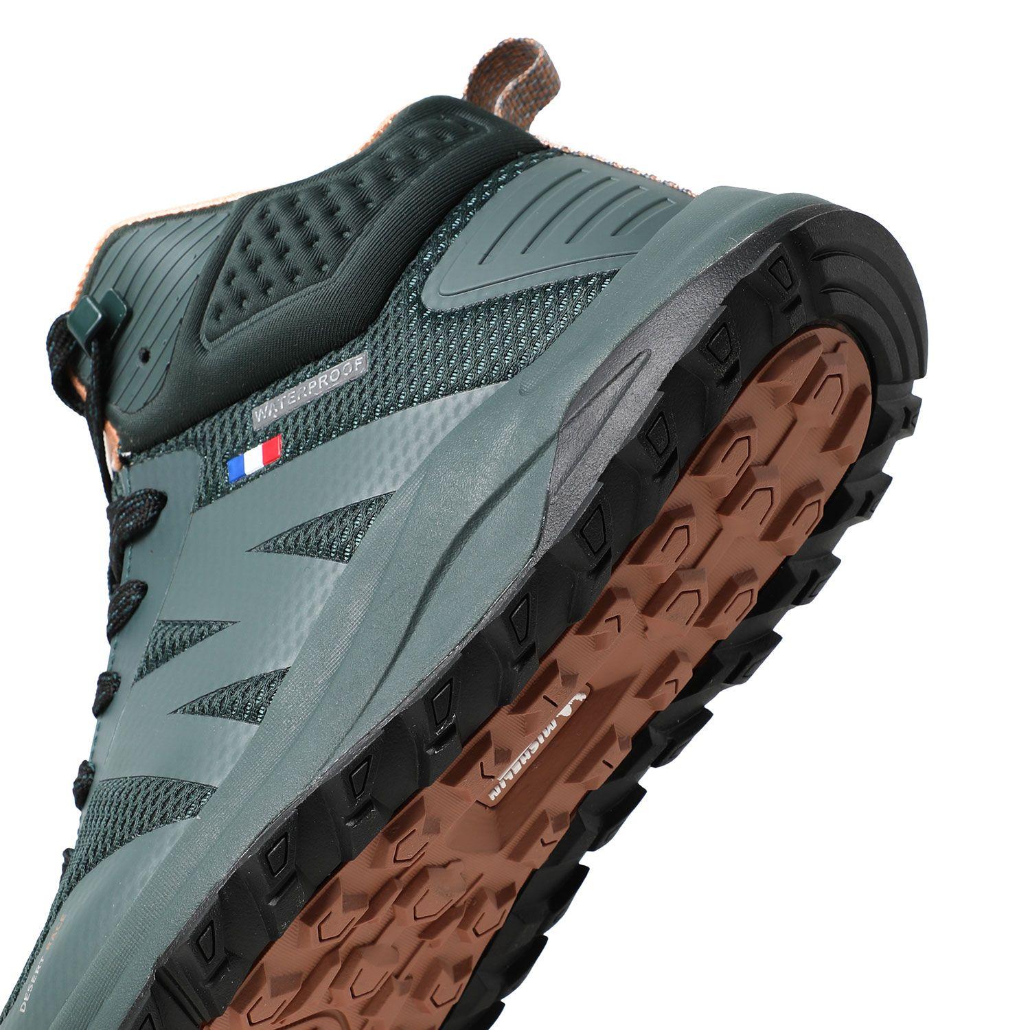 Botín Outdoor Waterproof Caña Alta Mujer Verde Michelin Dr39-6