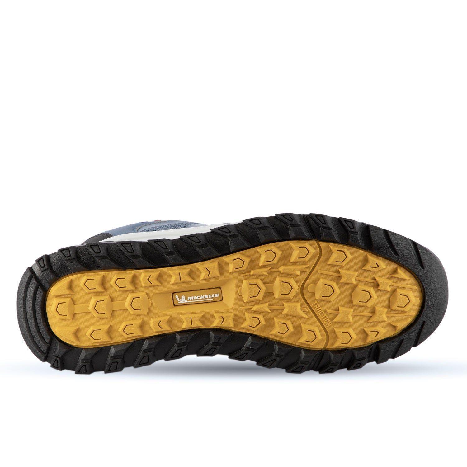 Zapatilla Trail Running Mujer Azul Amarillo Michelin Footwear Dr15-1