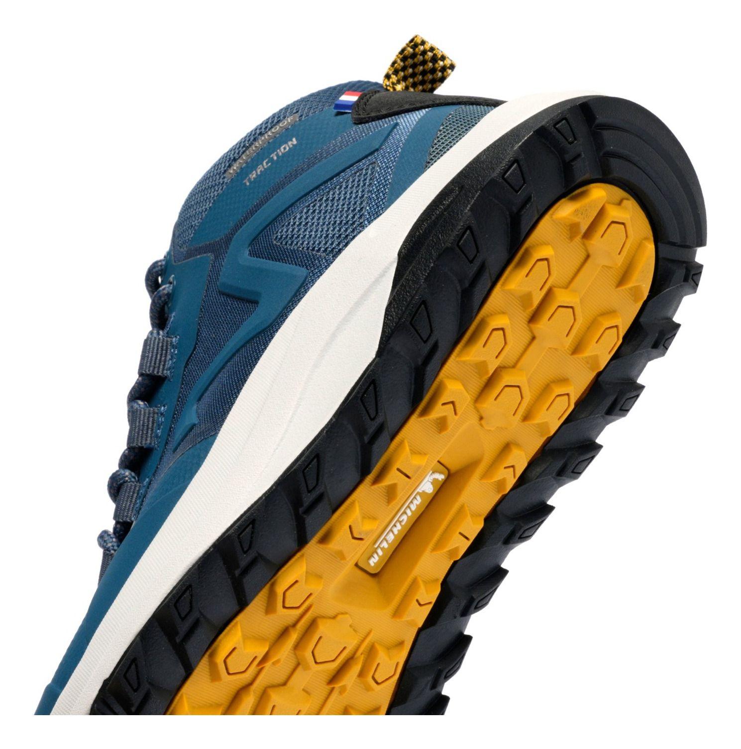 Botín Outdoor Impermeable Mujer Azul Negro Michelin Dr05-8