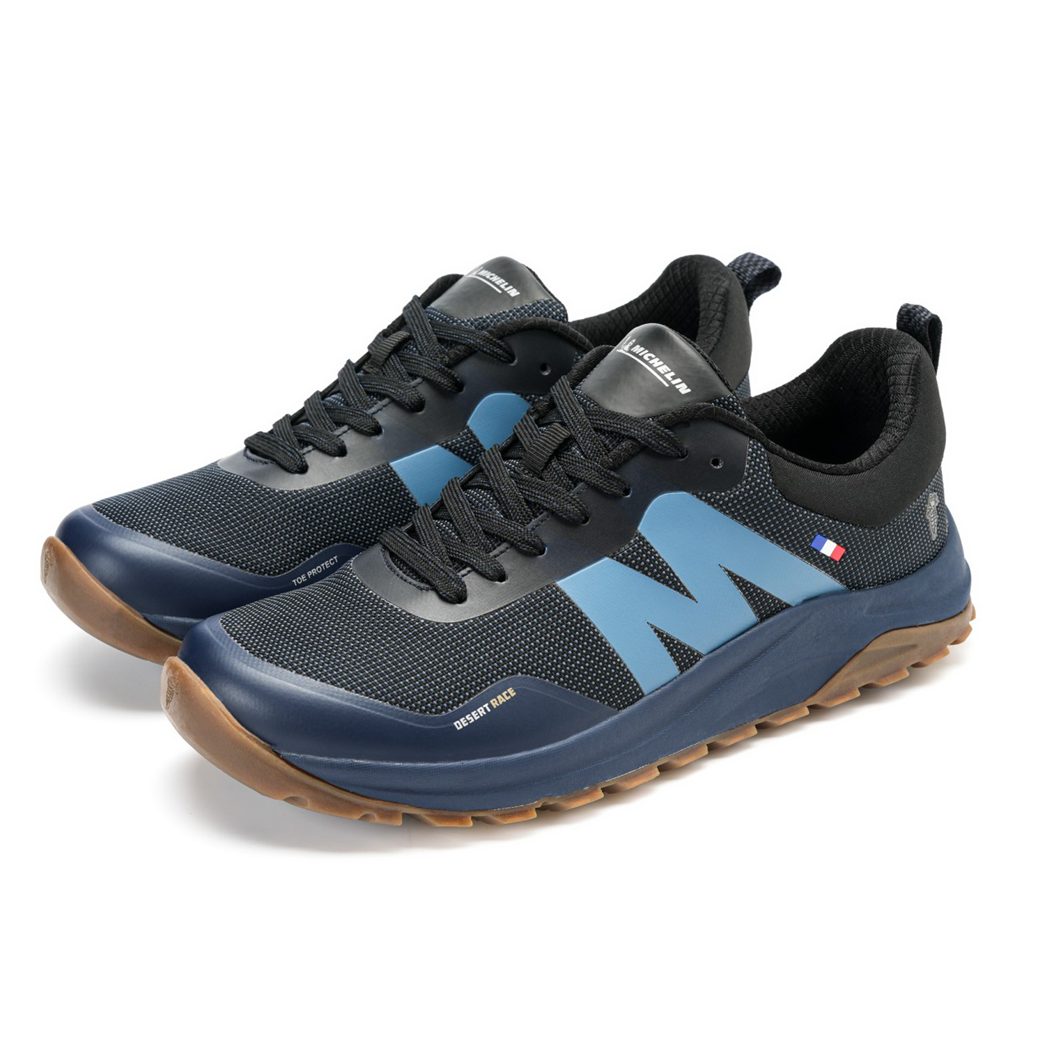 Zapatilla Trail Running Hombre Color Azul Oscuro y Negro Michelin DR40-4
