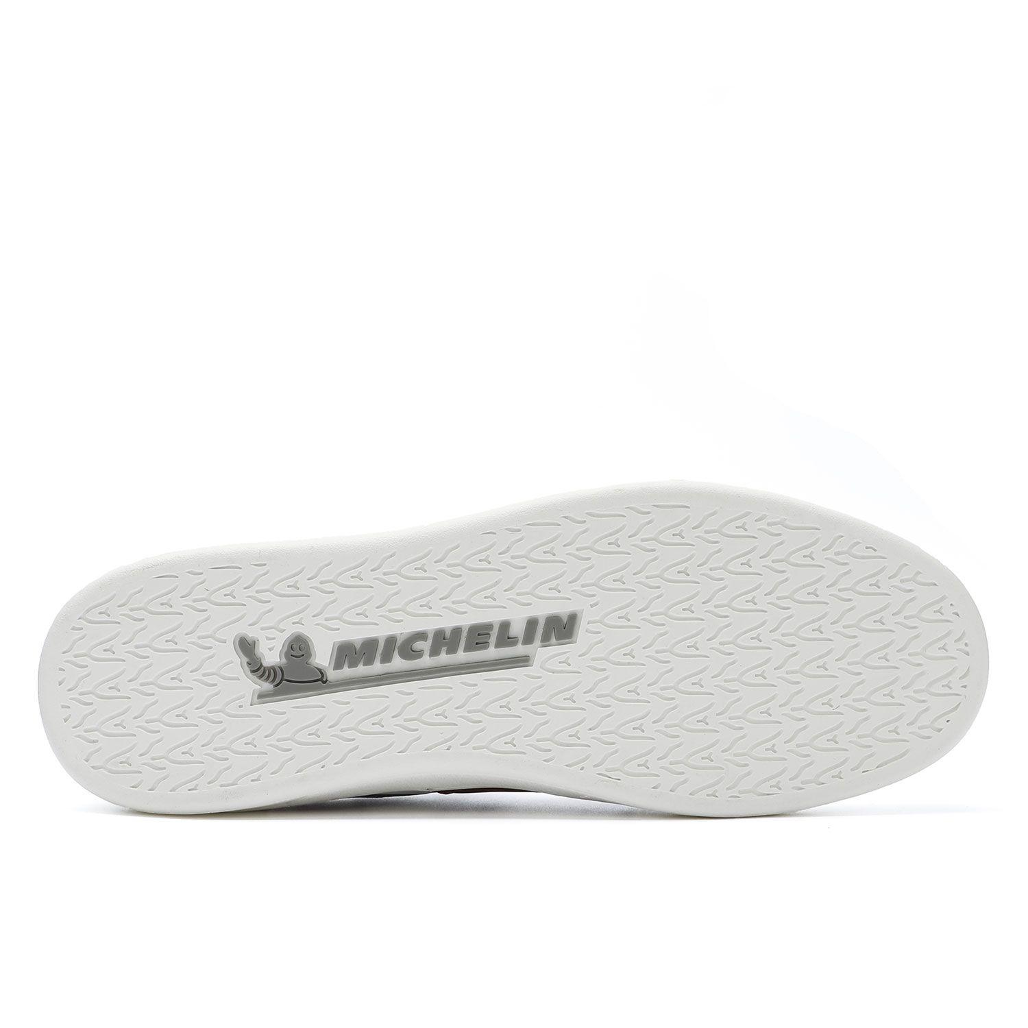 Zapatilla Urbana Hombre Blanco Y Burdeo Michelin Ps22-1