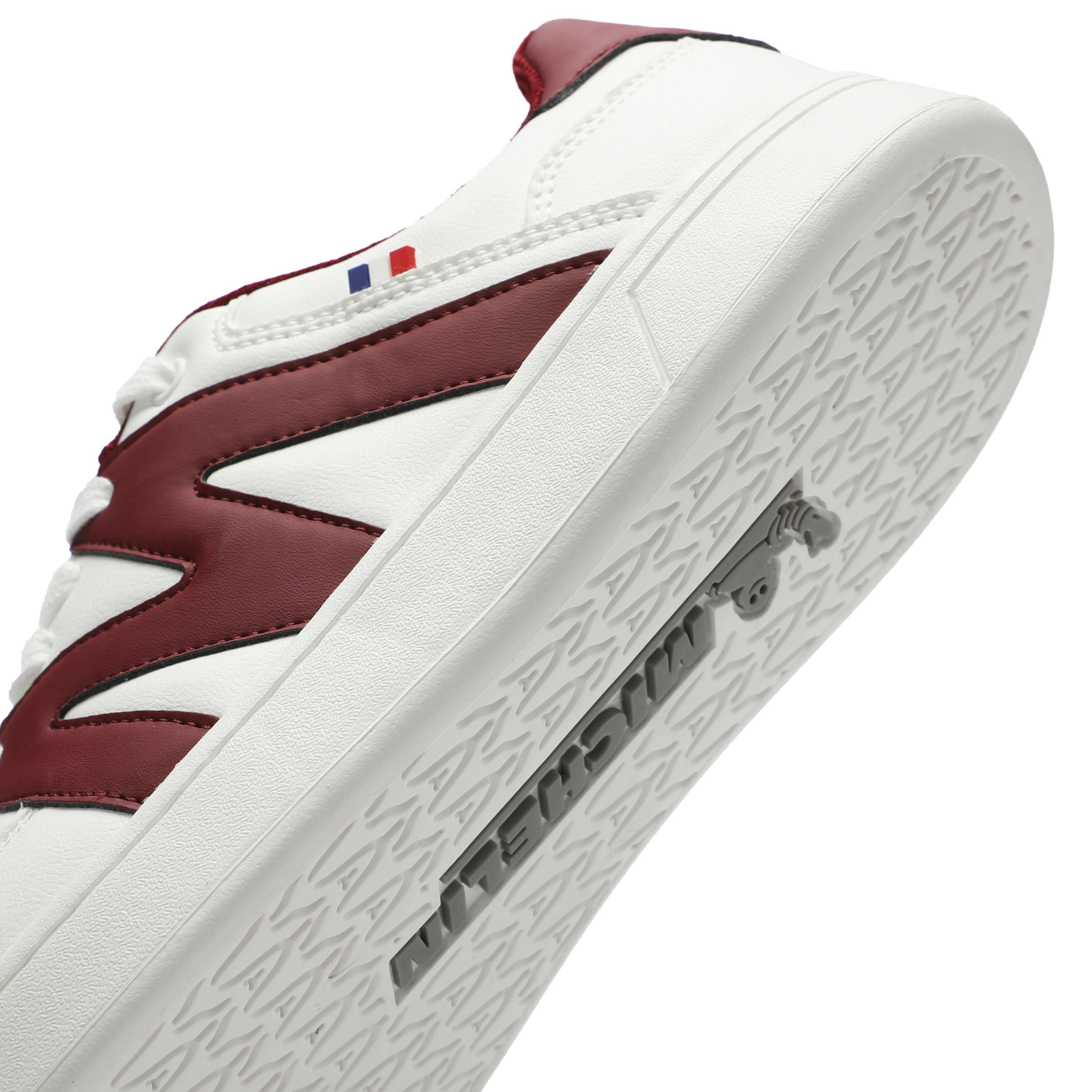 Zapatilla Urbana Hombre Blanco Y Burdeo Michelin Ps22-5