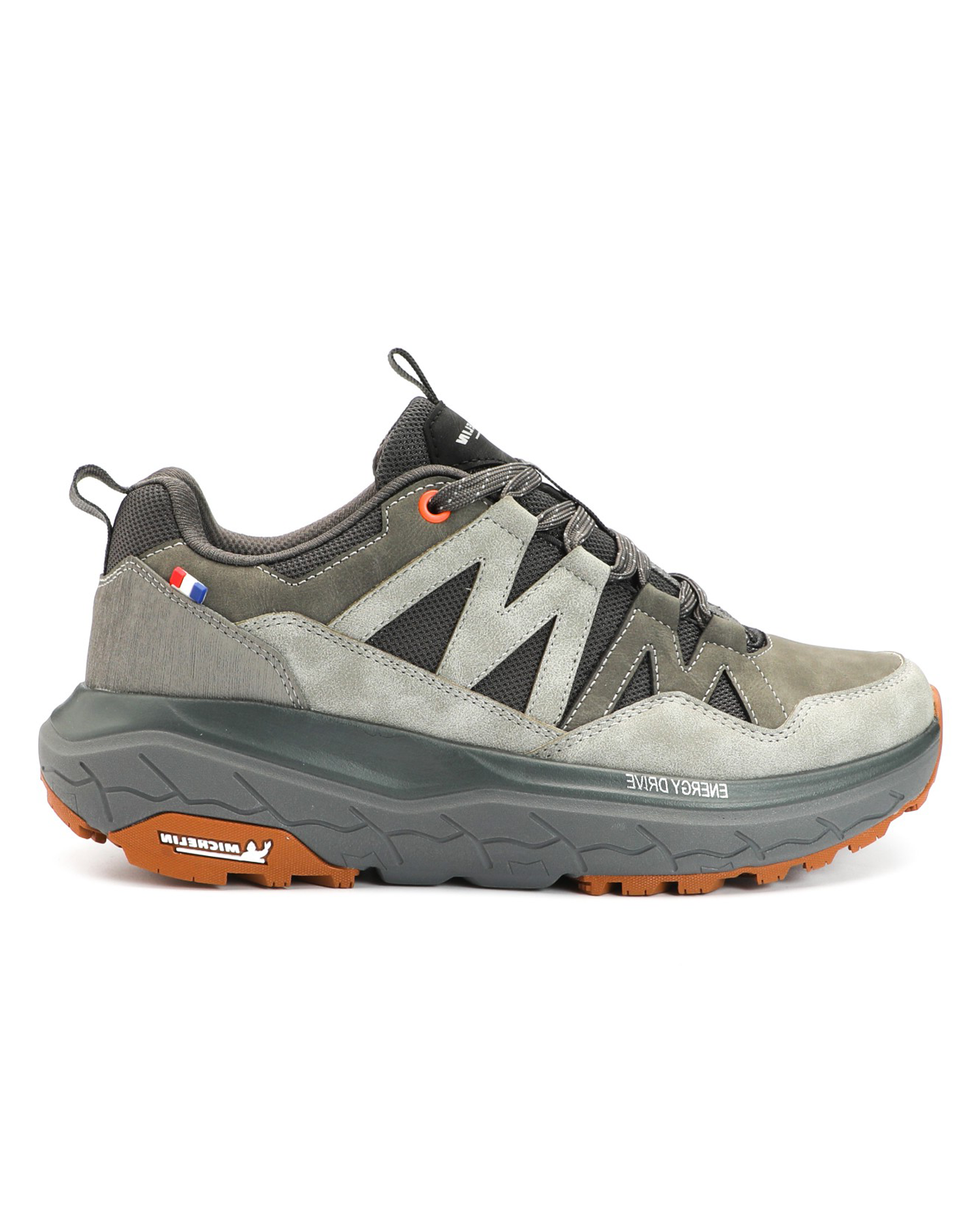 Zapatilla Trail Running Hombre Color Gris y Naranjo Michelin AW10-0