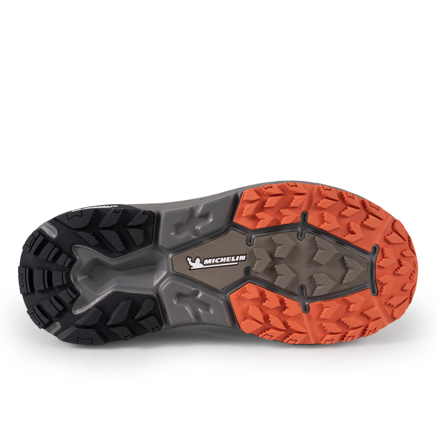 Zapatilla Trail Running Hombre Color Gris y Naranjo Michelin AW10-2