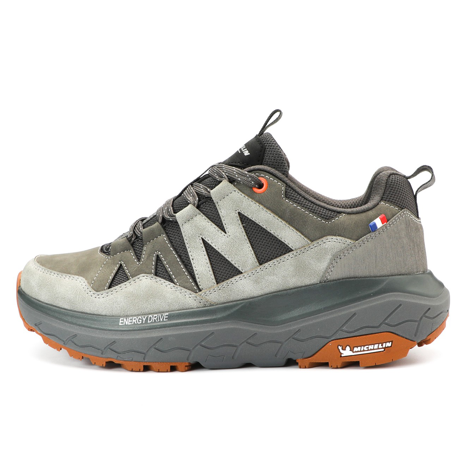 Zapatilla Trail Running Hombre Color Gris y Naranjo Michelin AW10-3