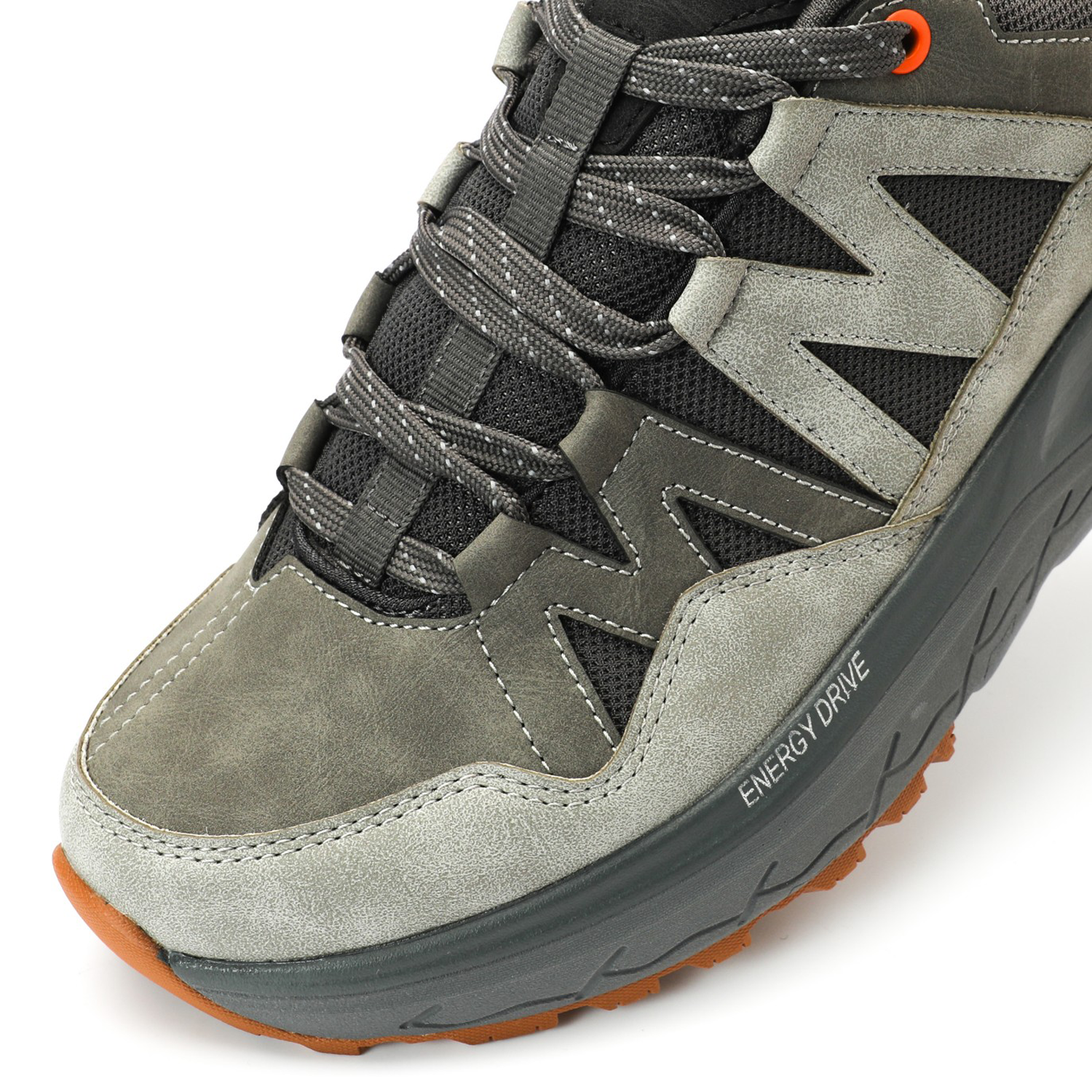 Zapatilla Urbana Outdoor Hombre Gris Y Naranjo Michelin Aw10