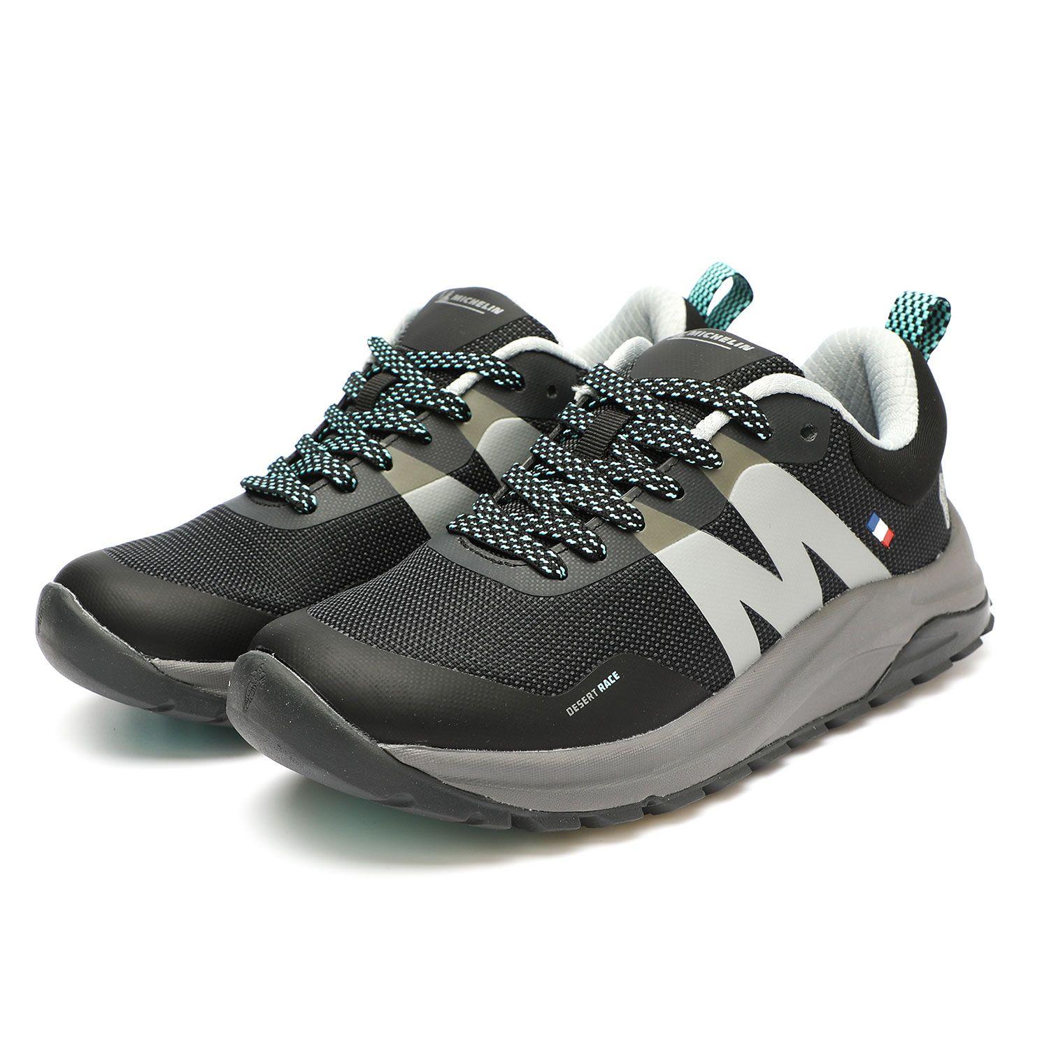 Zapatilla Trail Running Mujer Negro Y Gris Michelin Dr40-3