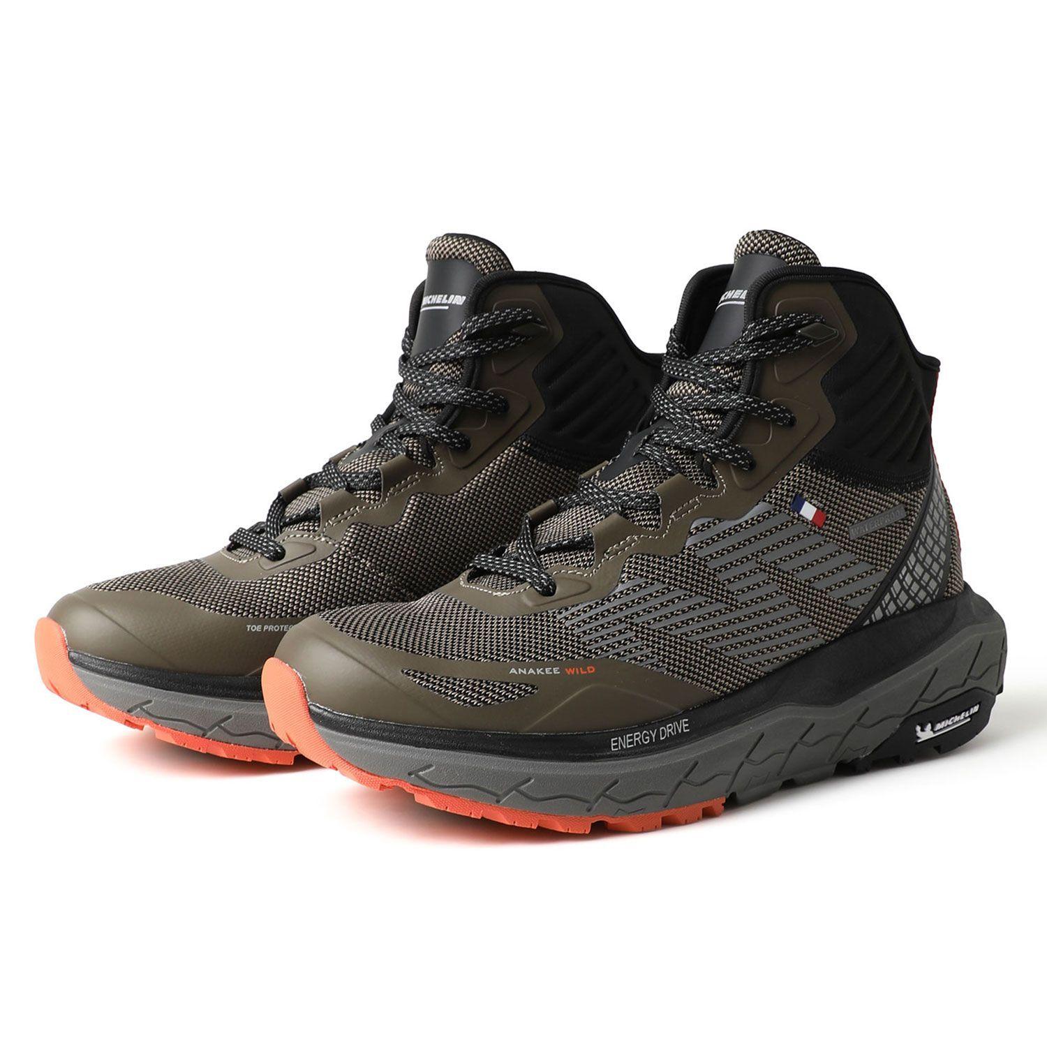 Botín Zapatilla Impermeable Hombre Caqui Michelin Aw06-4