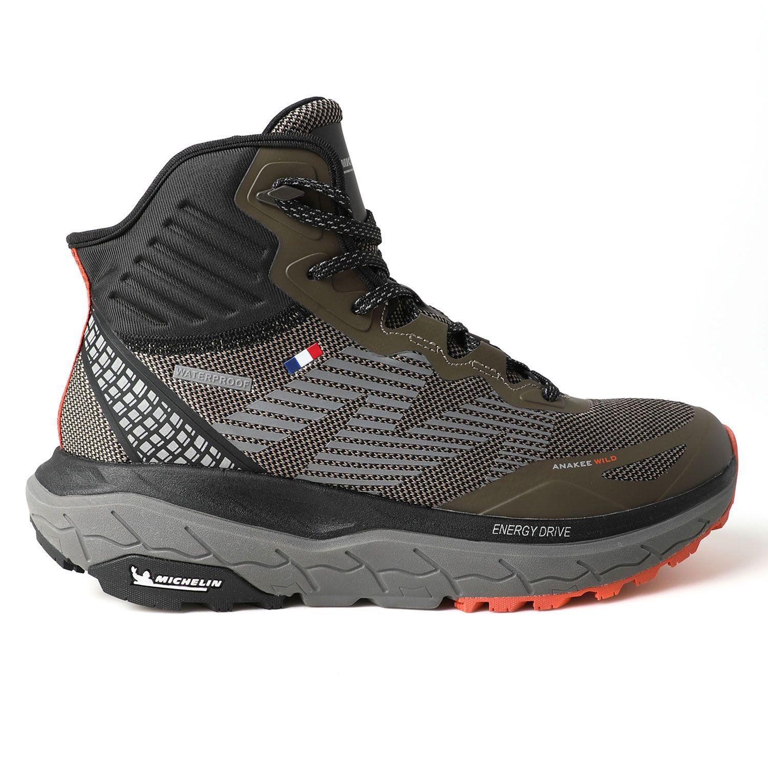 Botín Zapatilla Impermeable Hombre Caqui Michelin Aw06-1