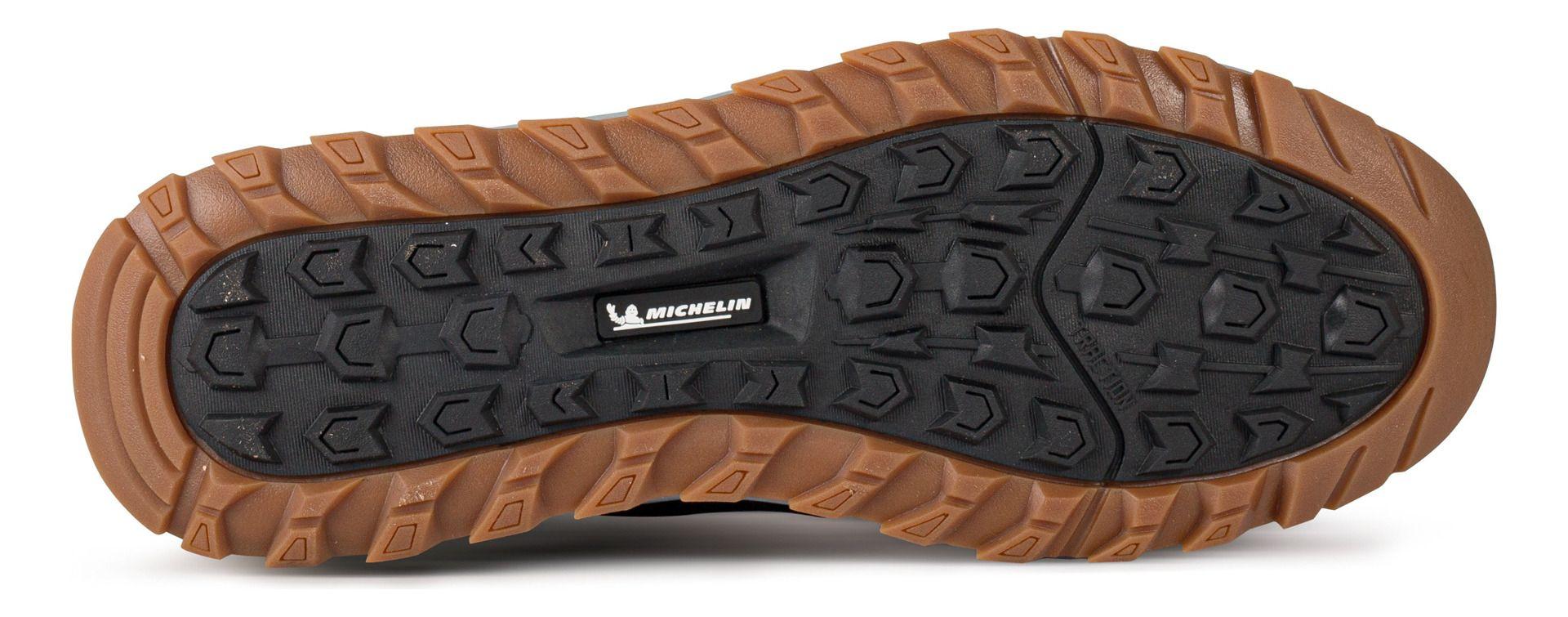 Botín Outdoor Impermeable Hombre Negro Café Michelin Dr05-1