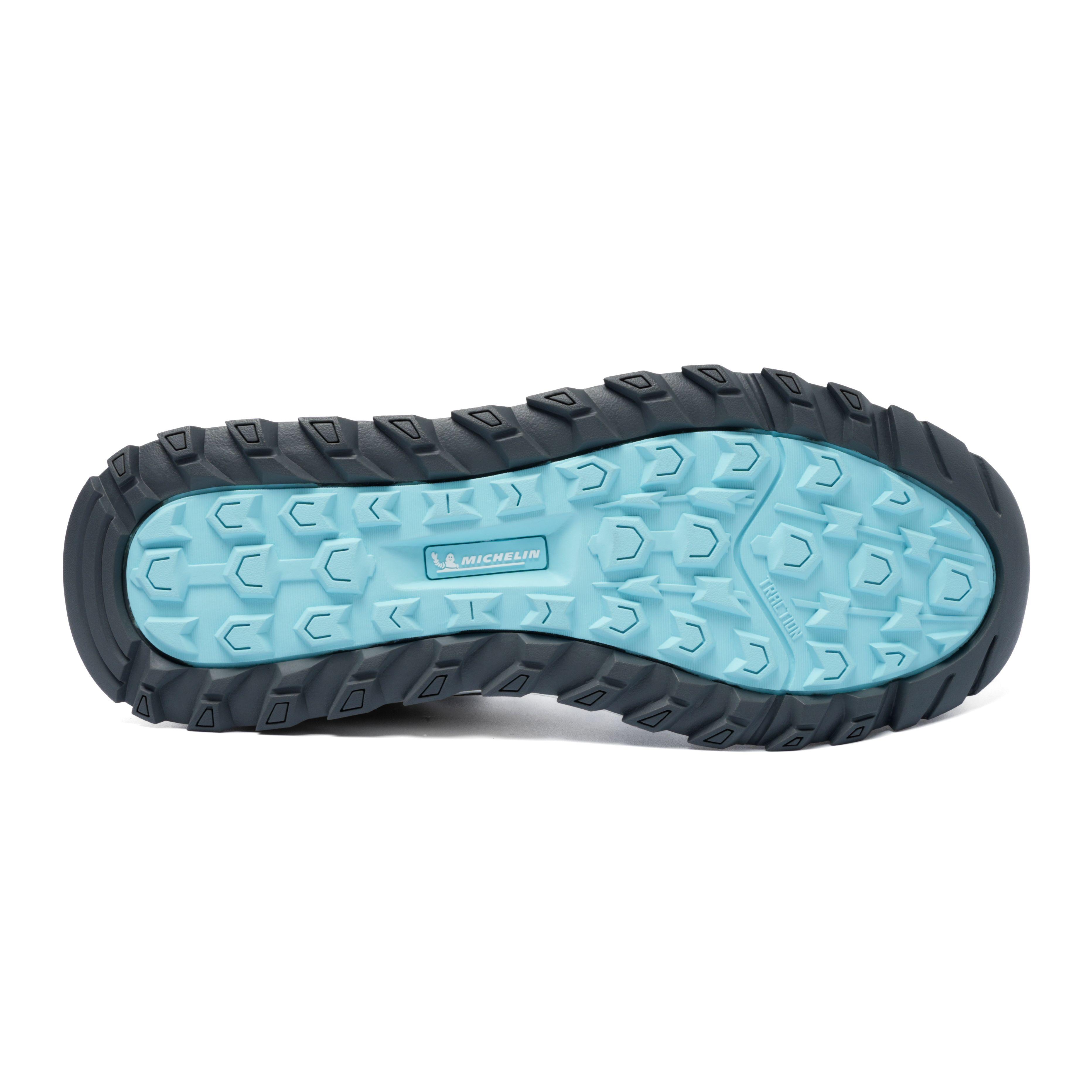 Botín Outdoor Caña Alta Impermeable Mujer Gris Michelin Dr19-2