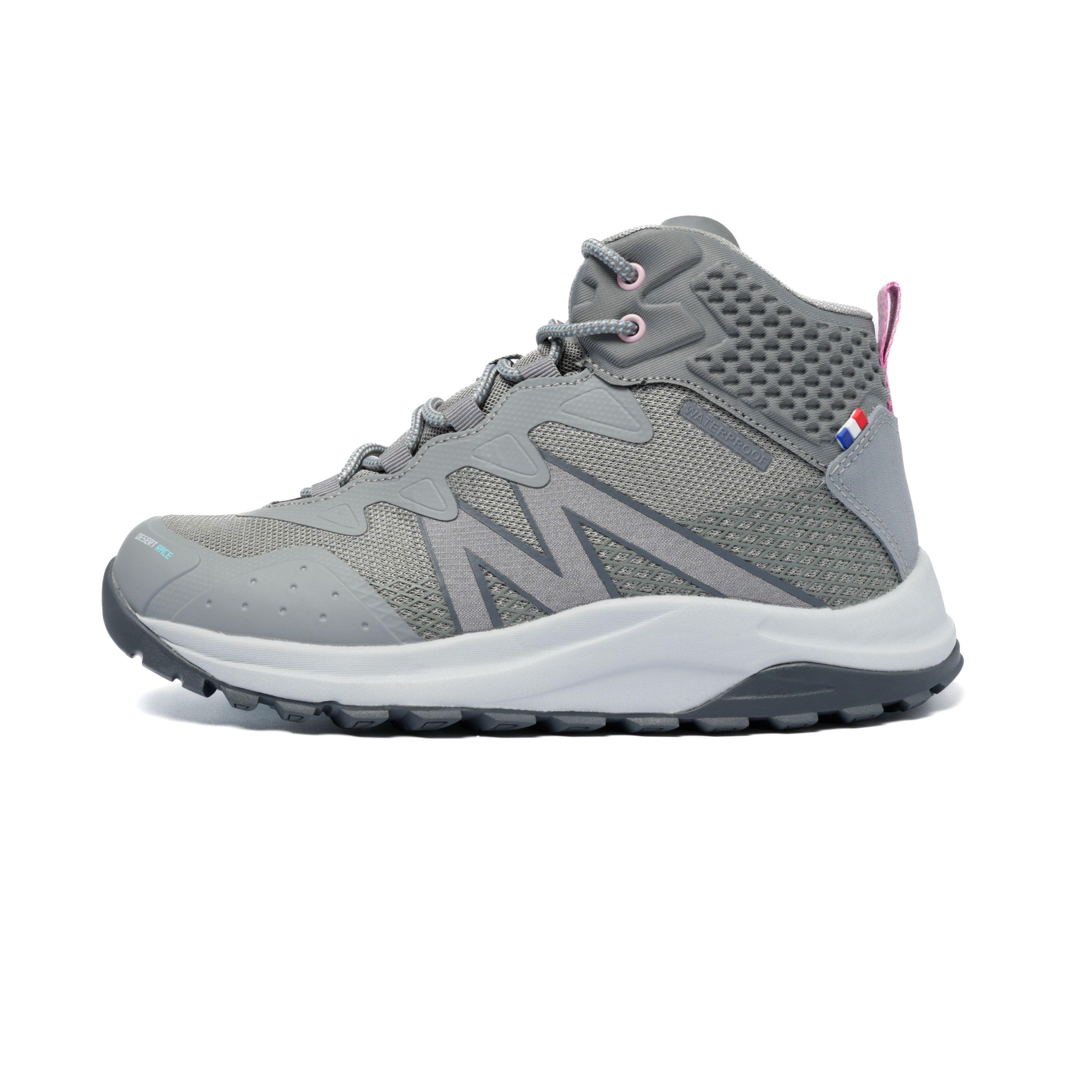 Botín Outdoor Caña Alta Impermeable Mujer Gris Michelin Dr19-3