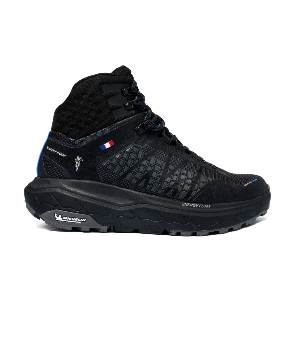 Zapatilla Deportiva Trail Hombre Negro Azul Michelin Aw03-0