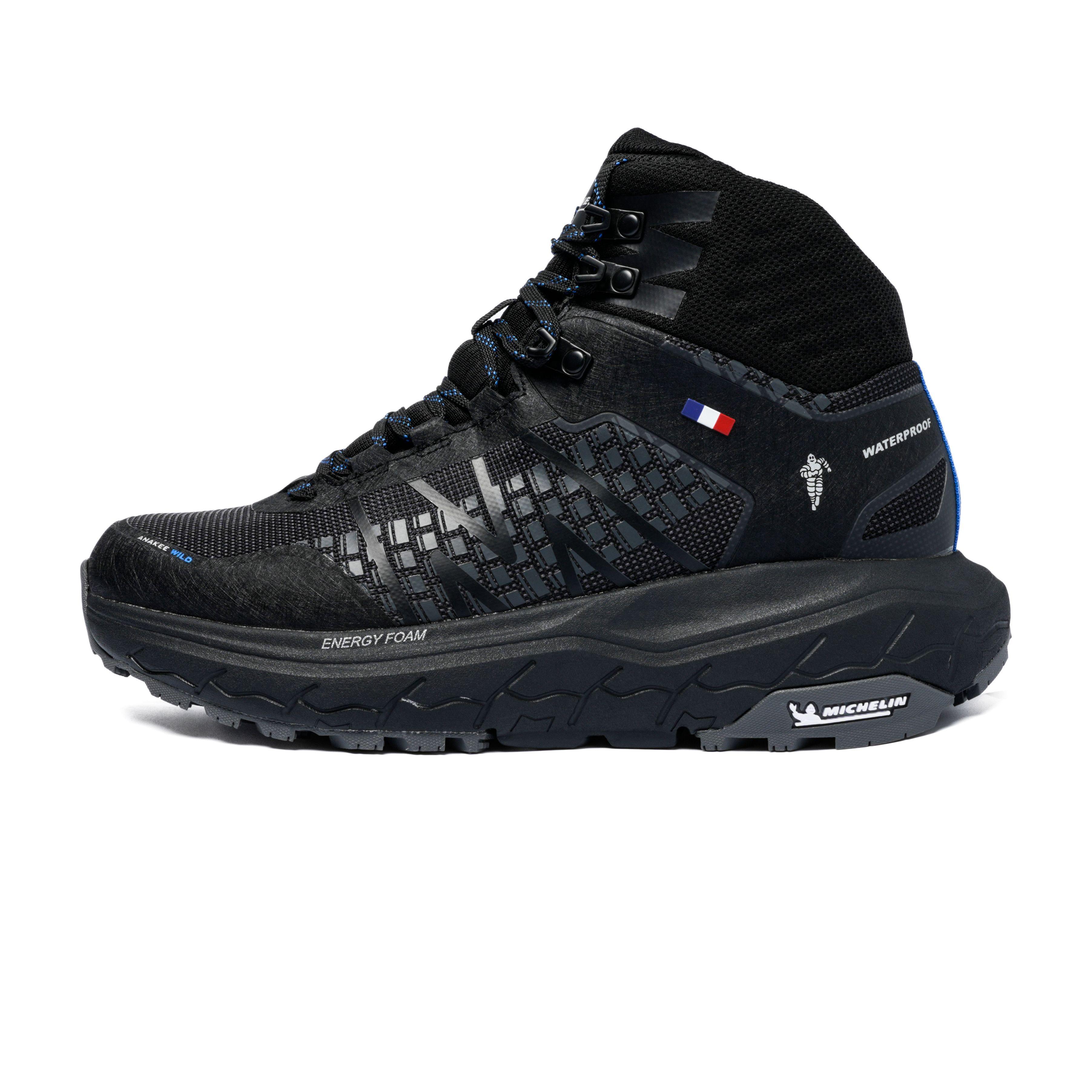 Zapatilla Deportiva Trail Hombre Negro Azul Michelin Aw03-3