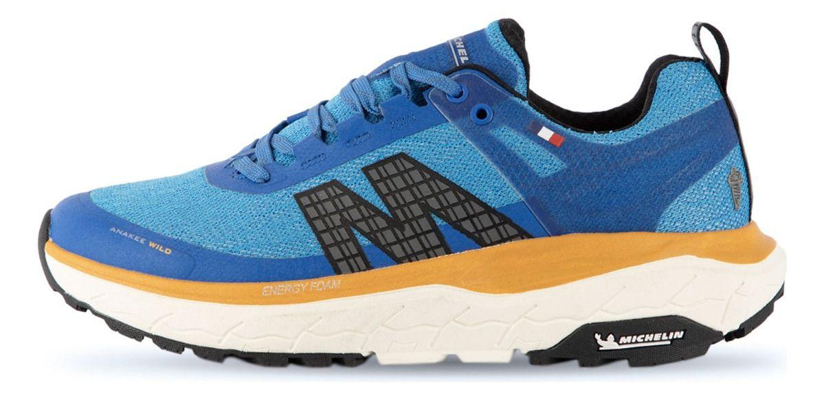 Zapatillas Trail Running Hombre Azul Amarillo Michelin Aw01-2