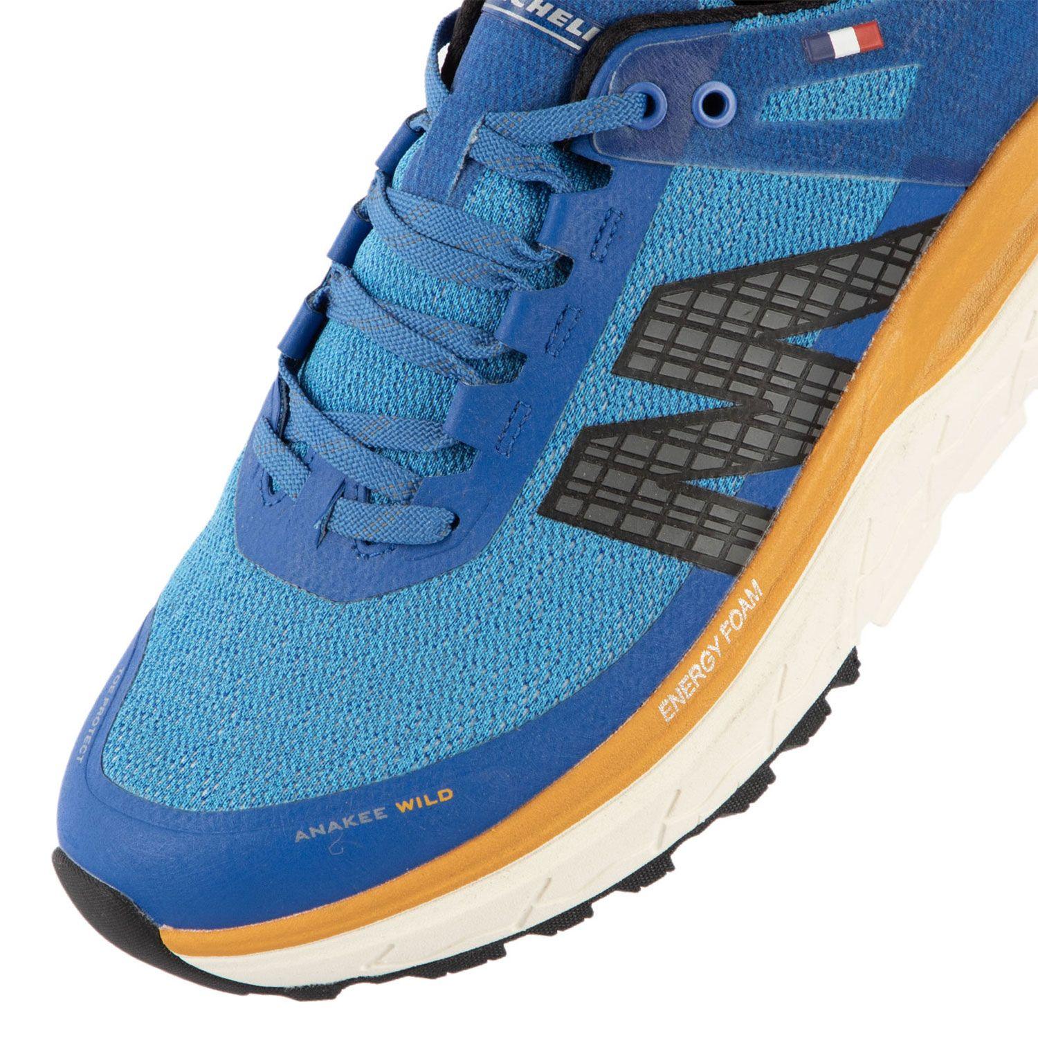 Zapatillas Trail Running Hombre Azul Amarillo Michelin Aw01-5