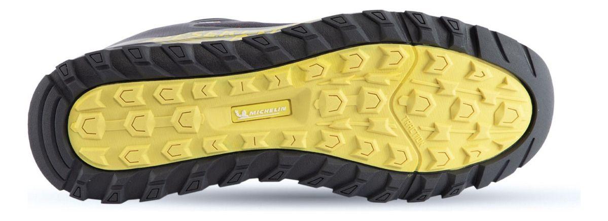 Zapatilla Trail Running Hombre Azul Y Amarillo Michelin Dr27-1