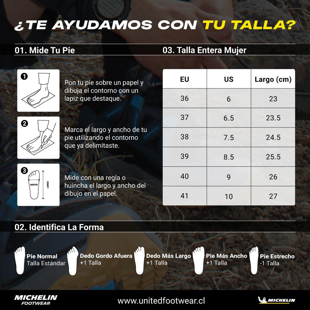 Zapatilla Urbana Mujer Blanco Y Plateado Michelin Ps22-7